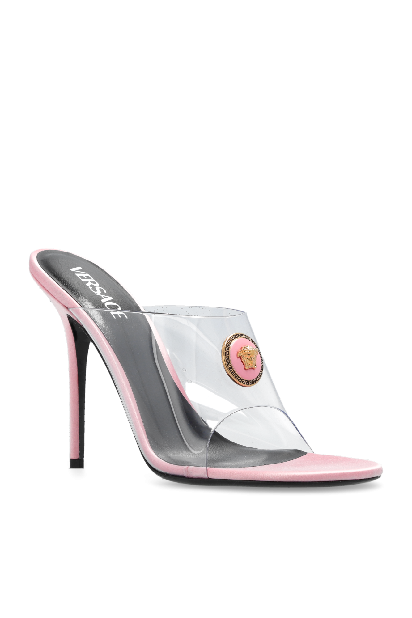 Versace store pvc mules